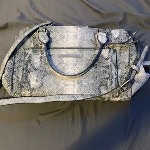 Nine West faux snakeskins grey purse